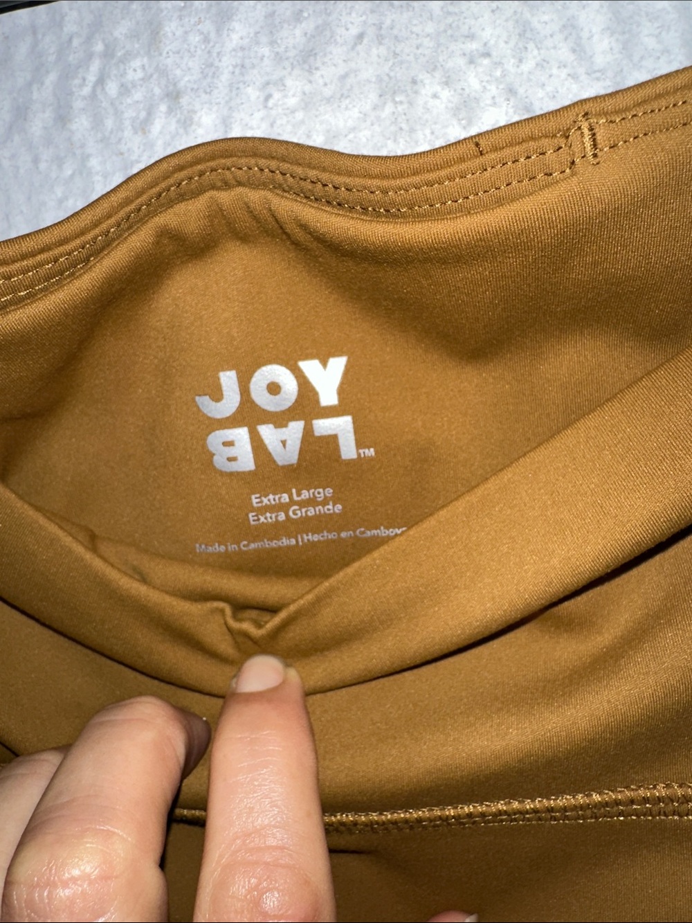 JoyLab Mustard Brown High-Waist Leggings - Picture 3 of 6
